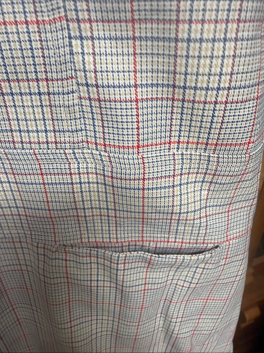 Golf Plaid Sleeveless Polo Dress in Light Gray with Pink Accents - Picture 4 of 5